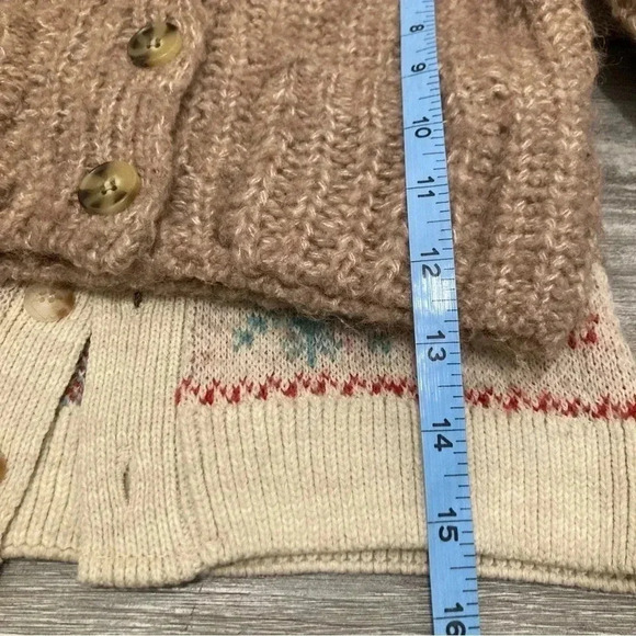 Zara baby Holiday Knitted Cardigans Grandpa Core boho Bundle Of 2 12-18M 2-3y - Picture 8 of 11